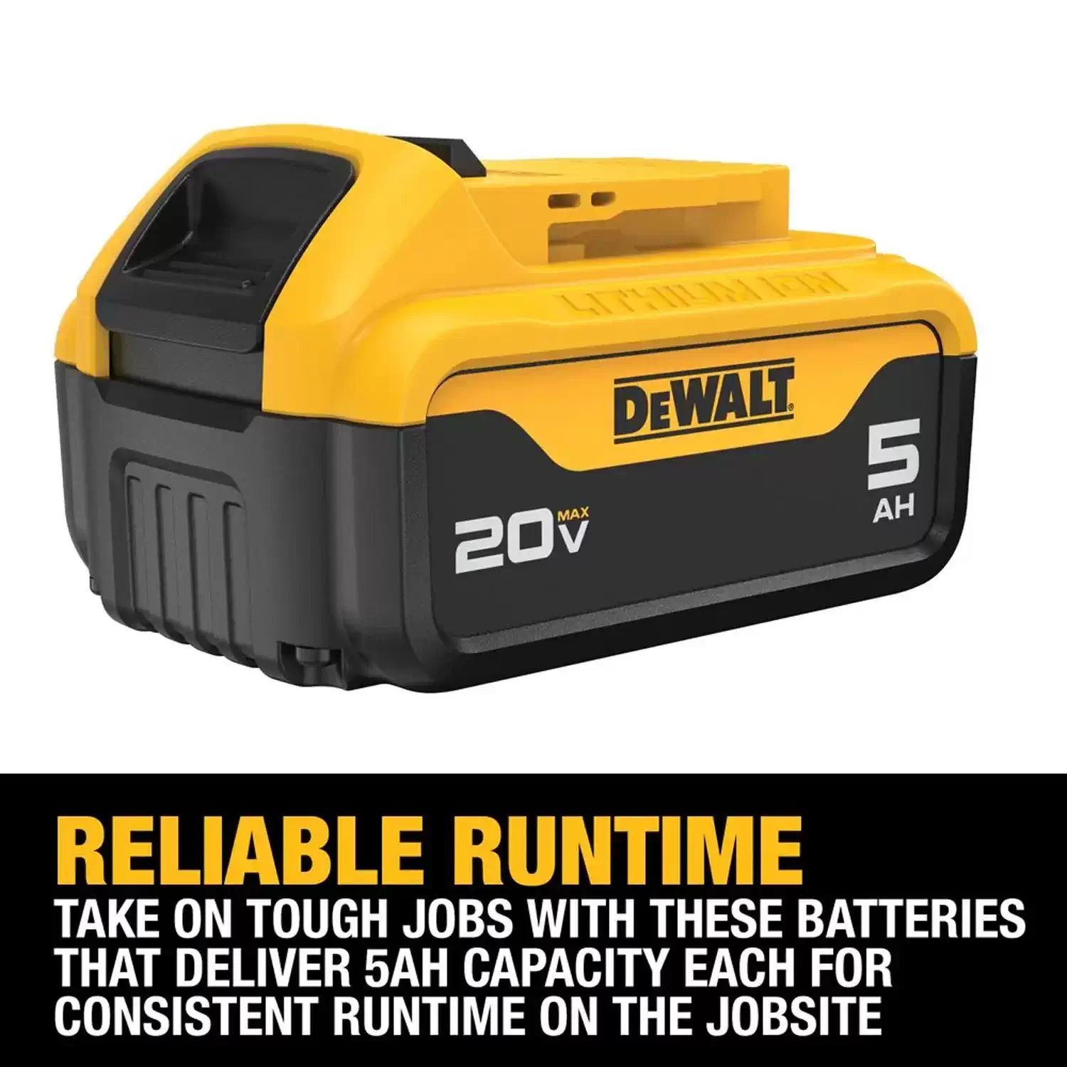 Dewalt DCB2052C 20V MAX LI-ION 2Pack 5AH Battery w/ Charger Starter Kit